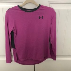 Pink and gray under Armour shirt